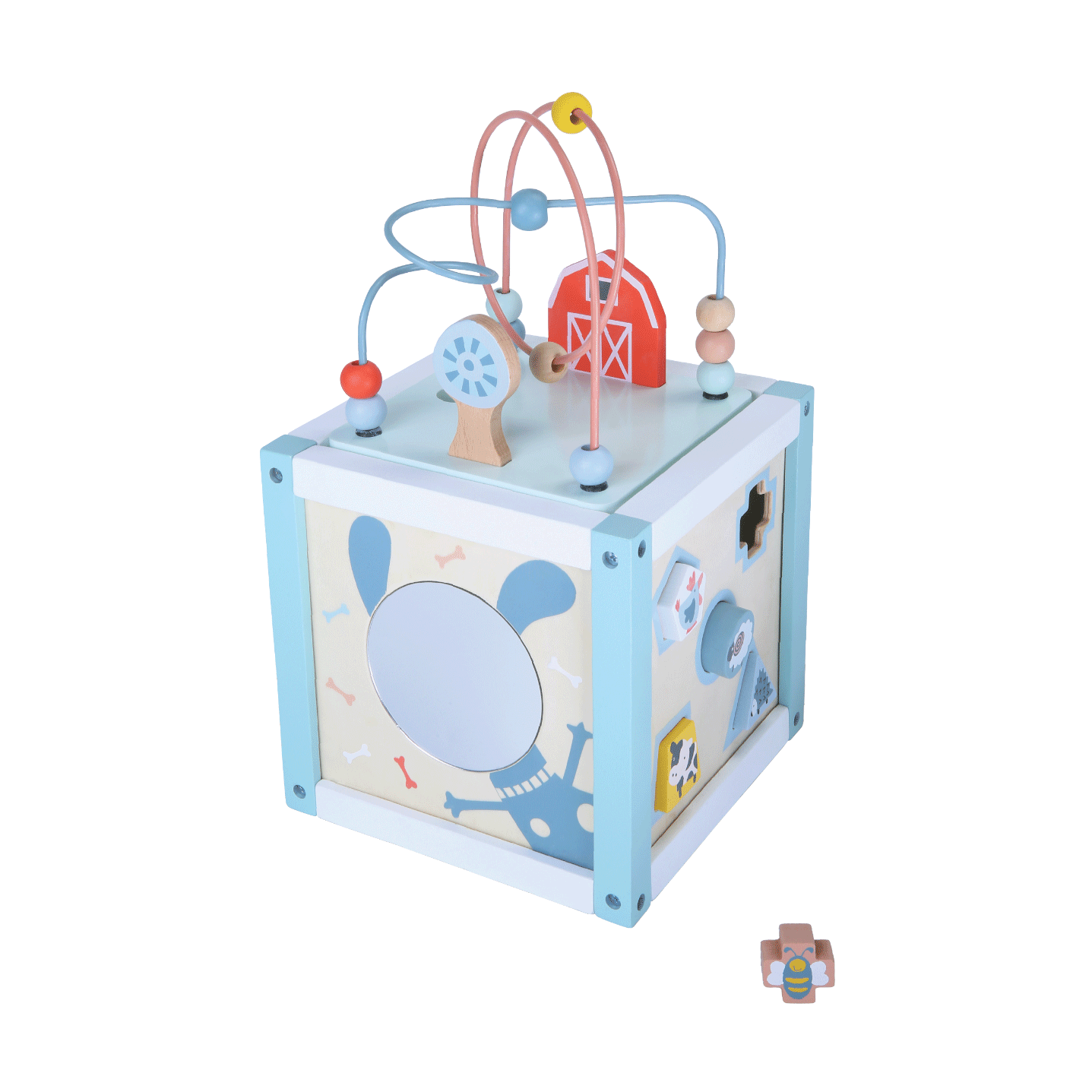 Wooden Motor Skills Cube – Engaging & Educational for Toddlers by Gerardo's Toys at www.brixbailey.com