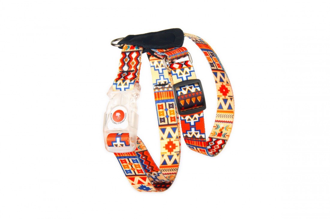Boho Collection Dog Collar – A style that combines hippie blaze of colors with casual surfers and bohemian originality. by Matteo at www.brixbailey.com