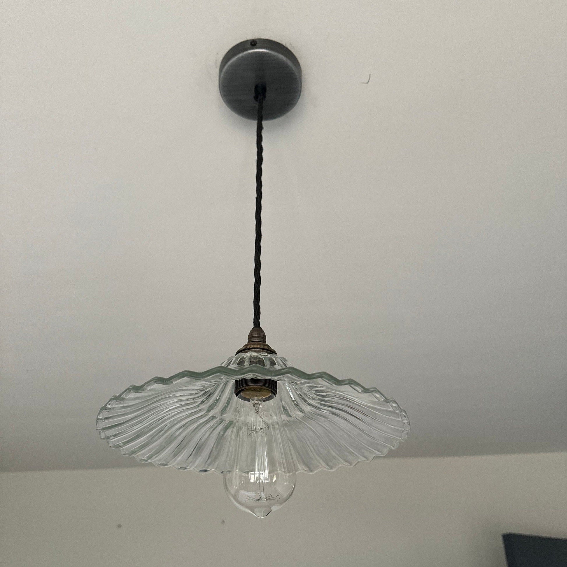 Lenwade ~ Prismatic Glass Shade Light Pendant Set