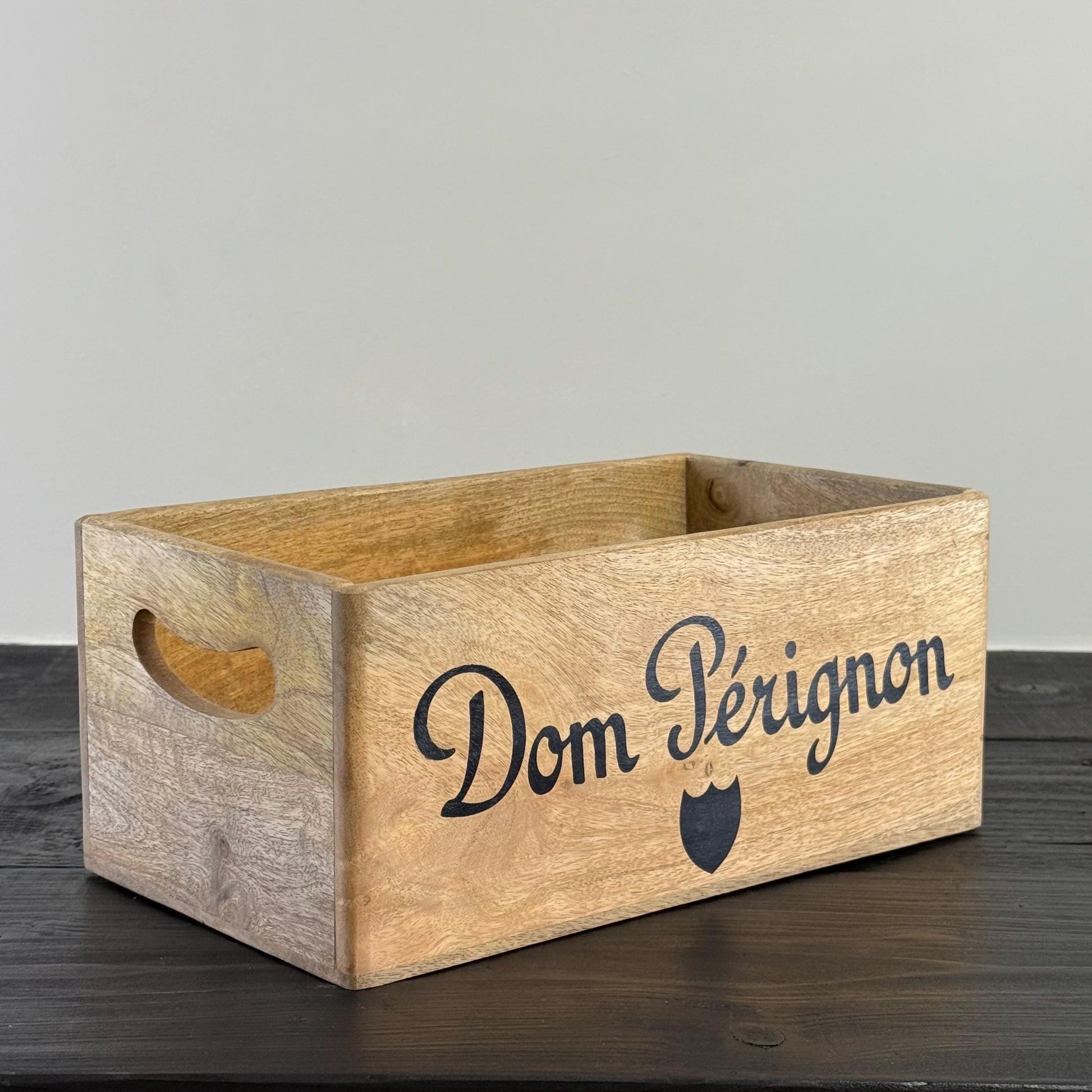 Dom Perignon Storage Wooden Champagne Crates Natural Finish