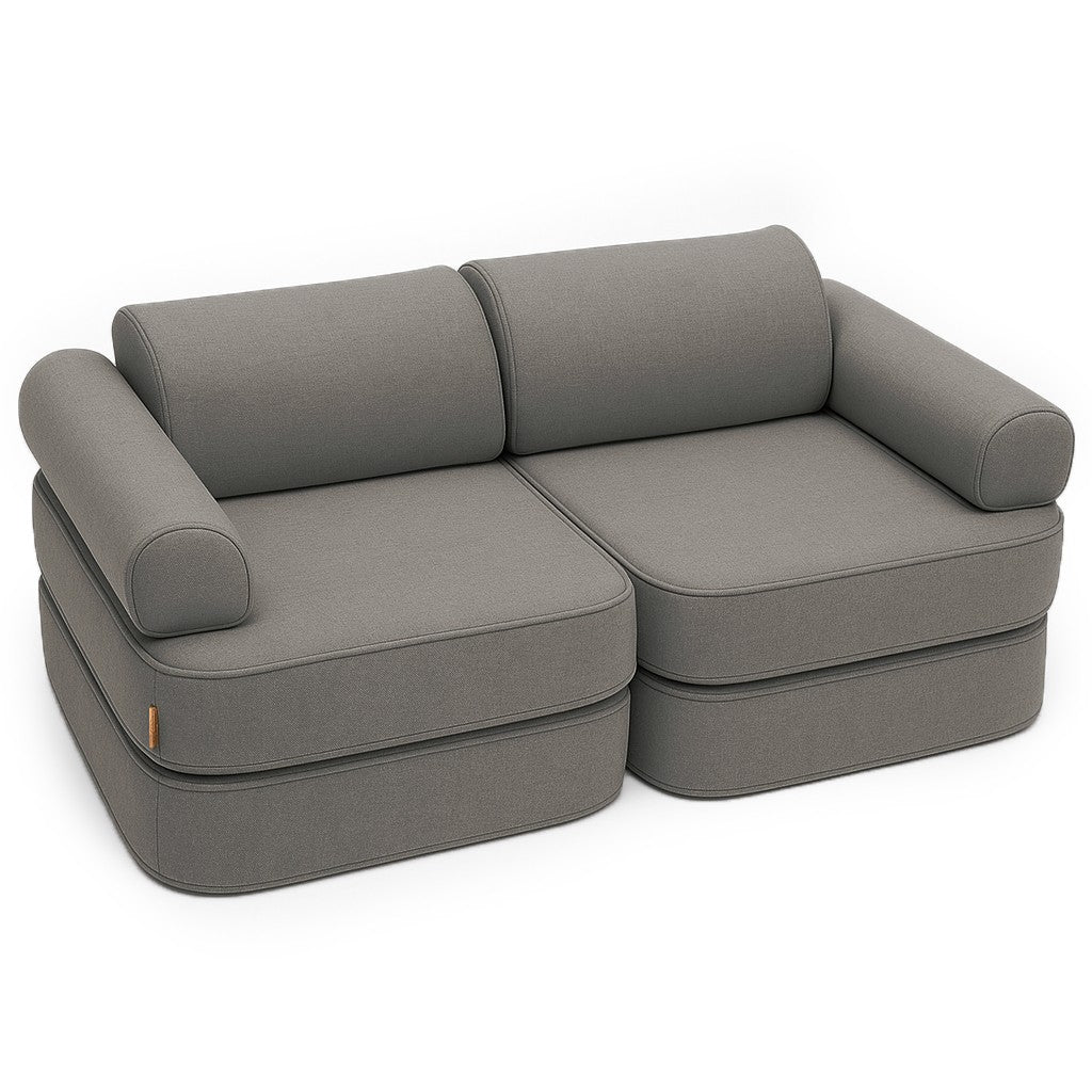 bold clay taupe outzy pocket sofa for kids - modular adventure-ready design with uv-resistant fabric