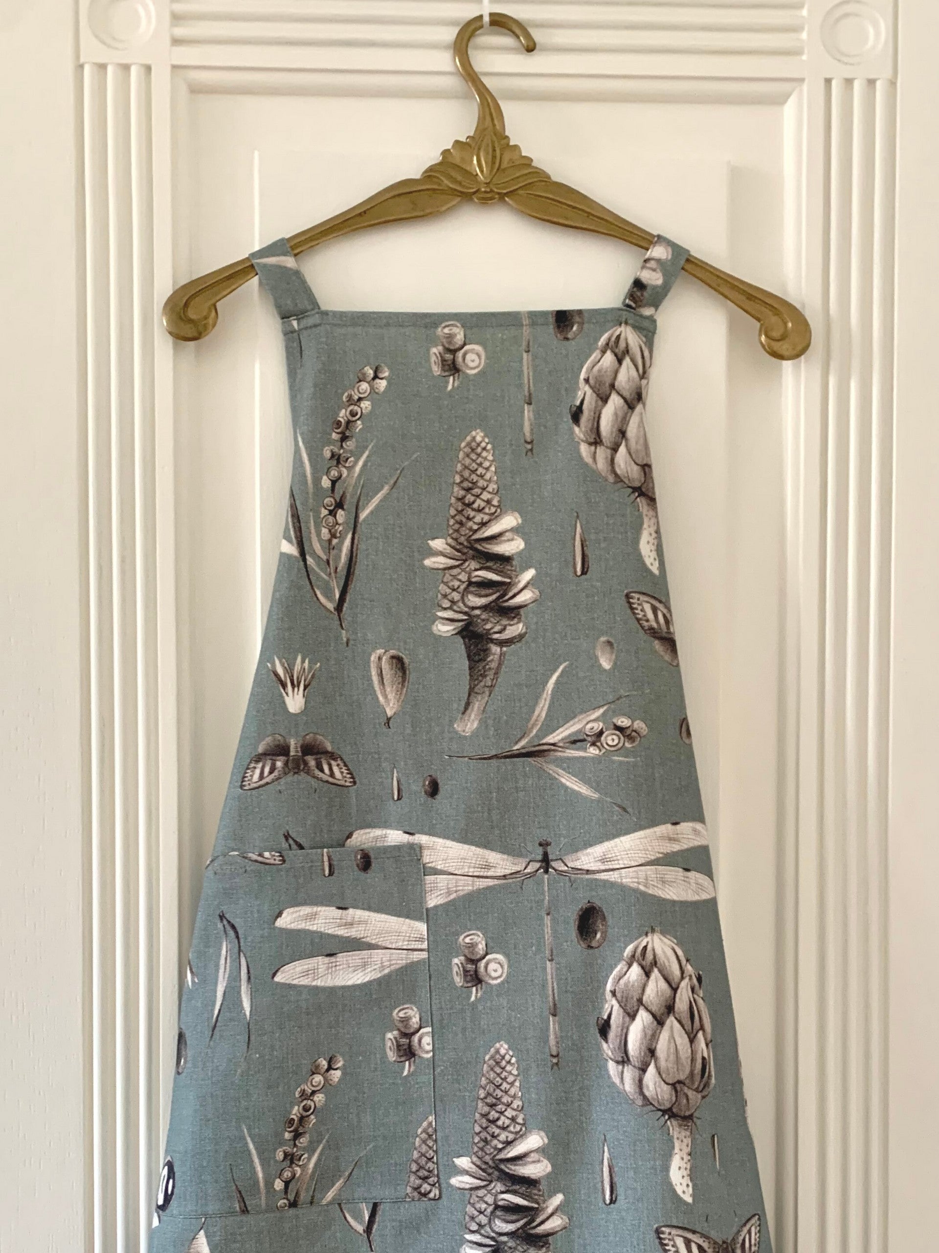 Ladies' Apron - Seeds Aqua