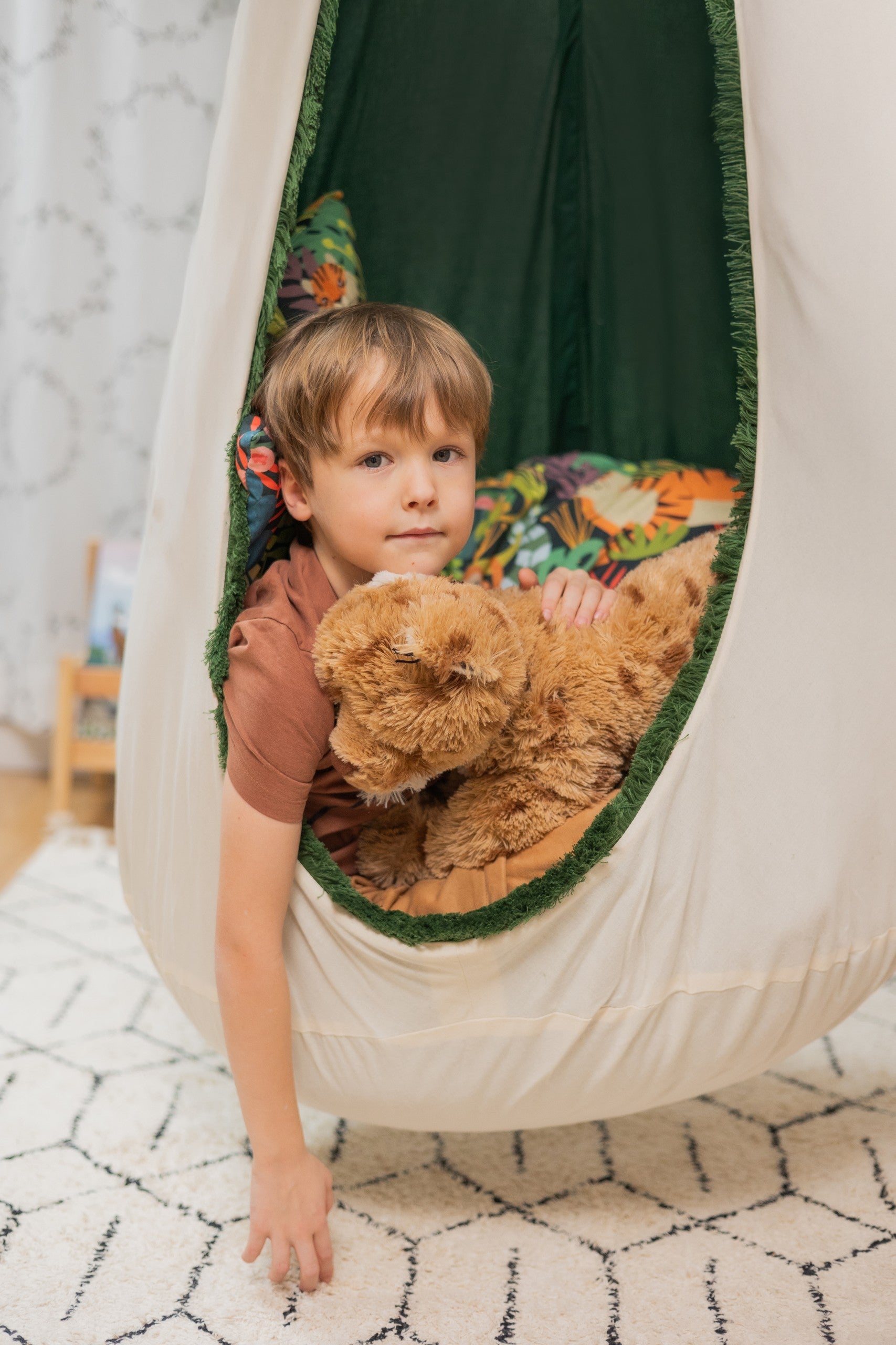 Large Cocoon Hammock "Jungle Adventure"