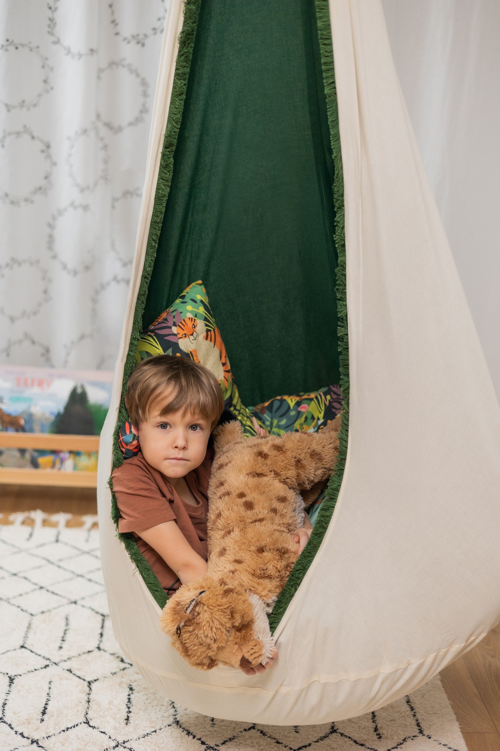 Large Cocoon Hammock "Jungle Adventure"