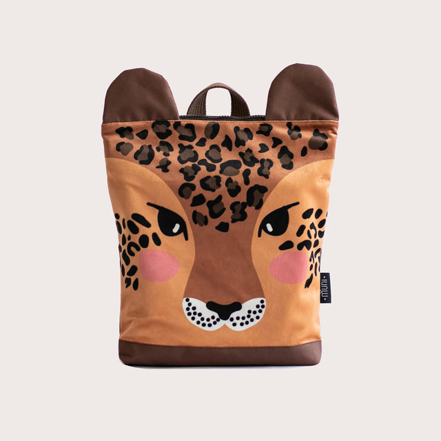Cute Leopard Print Toddler Backpack – Durable & Stylish by Muni at www.brixbailey.com