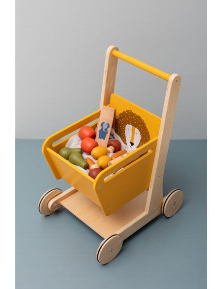Wooden Trolley with Animal Design – Eco-Friendly & Fun Play Shop by Trixie Baby at brixbailey.com