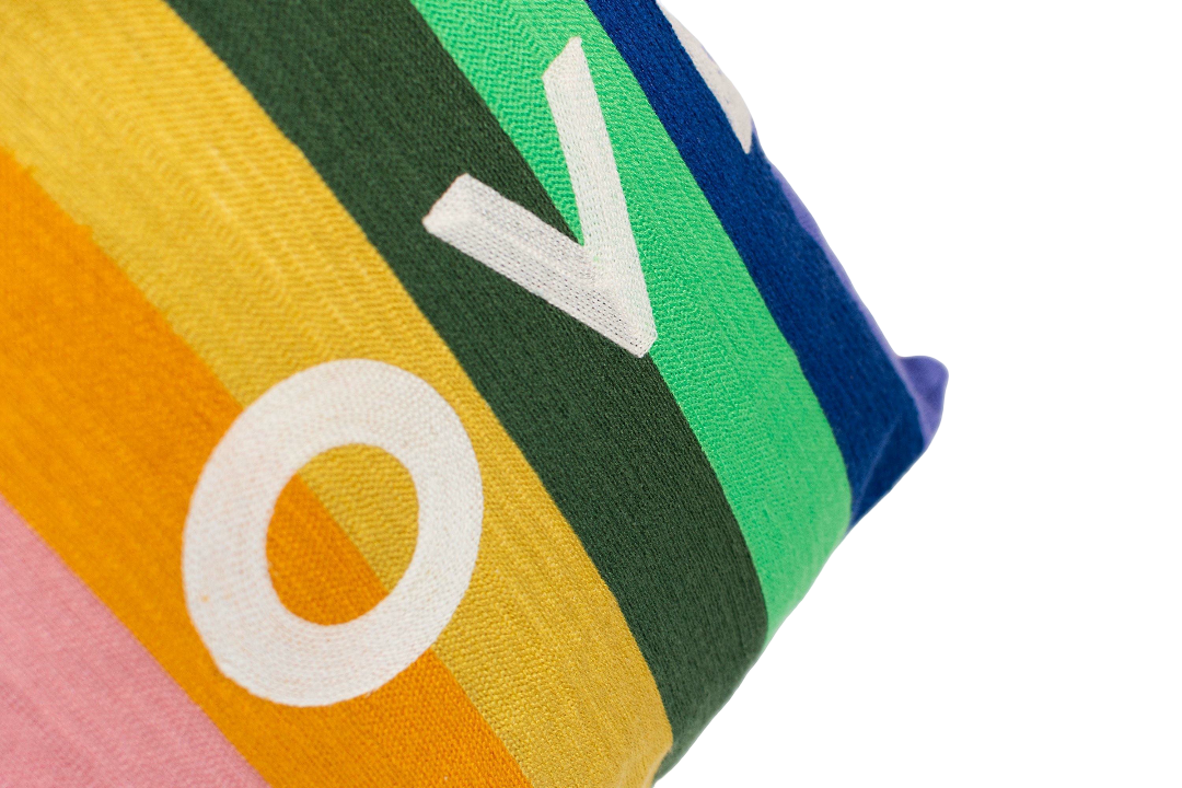 LOVE Needlepoint Cushion