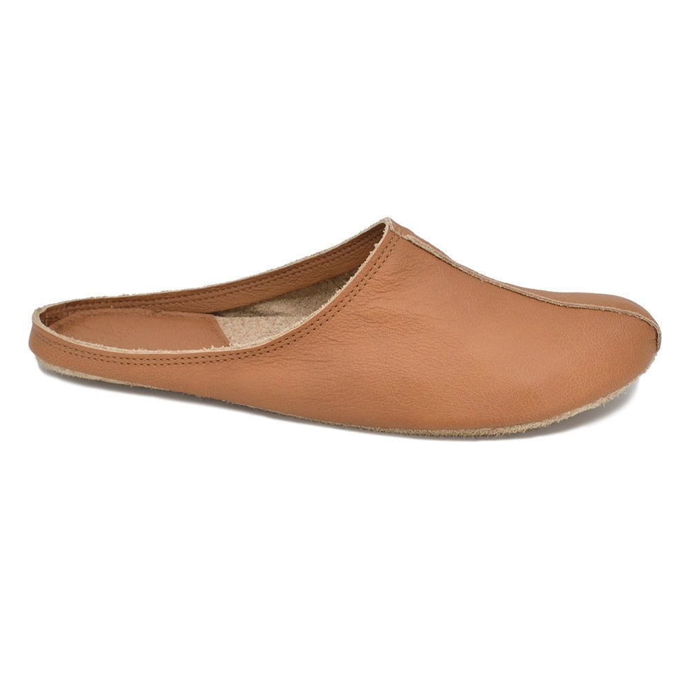 Eco-Friendly Handmade Leather Slippers – Soft & Durable by Omaking at brixbailey.com