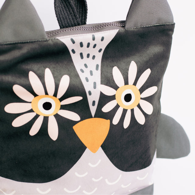 Owl Toddler Backpack – Cute & Adjustable for Adventures by Muni at www.brixbailey.com