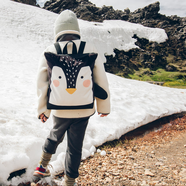 Kids' Penguin Backpack – Stylish & Durable for Outdoor Adventures by Muni at www.brixbailey.com