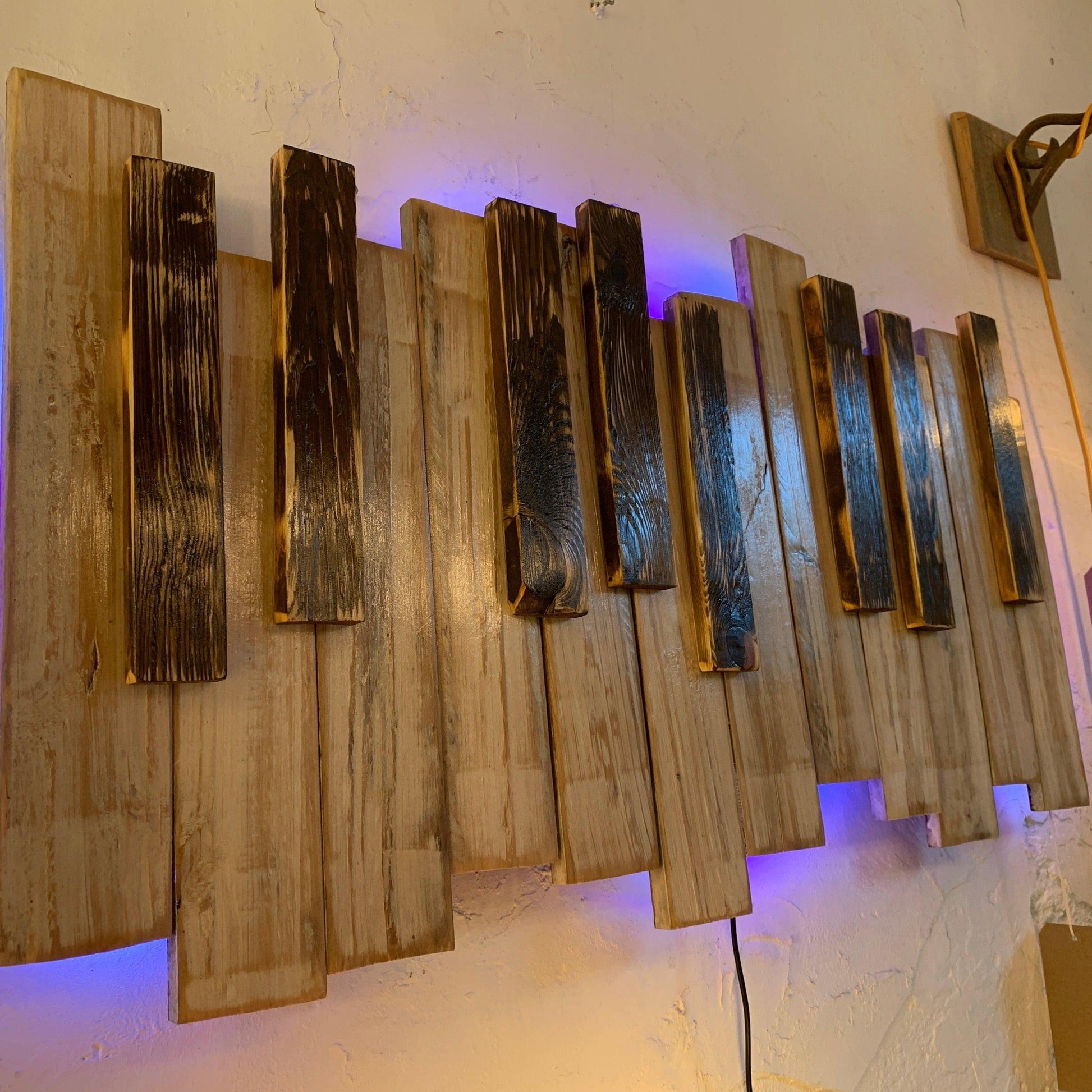 Piano Keyboard LED Wall Art