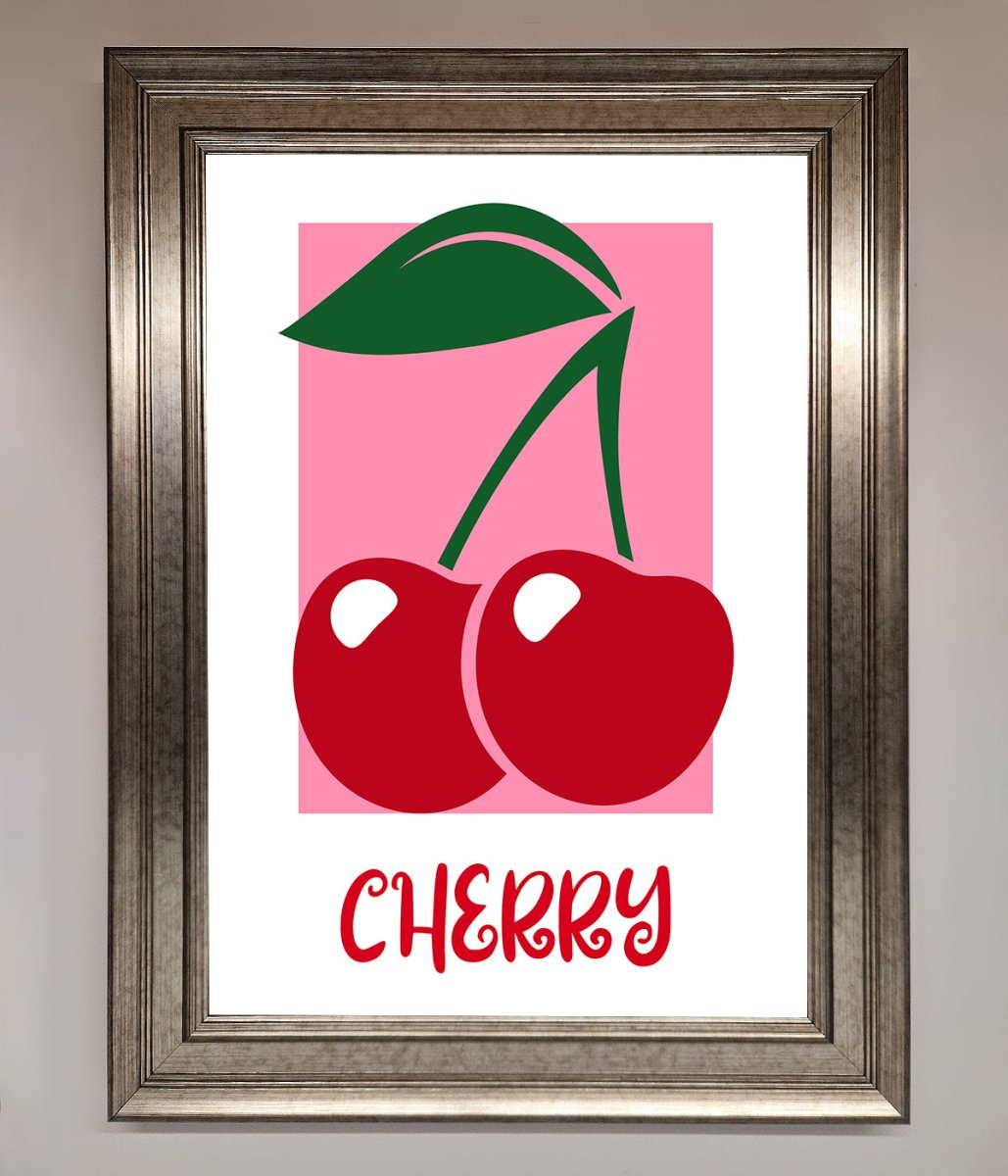 Red Cherries Modern Framed Poster