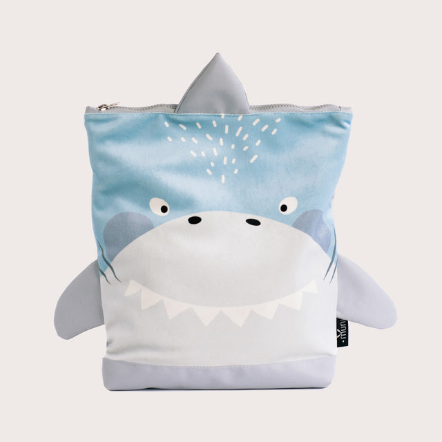 SHARK Kids Backpack – Fun & Durable for Outdoor Adventures by Muni at www.brixbailey.com