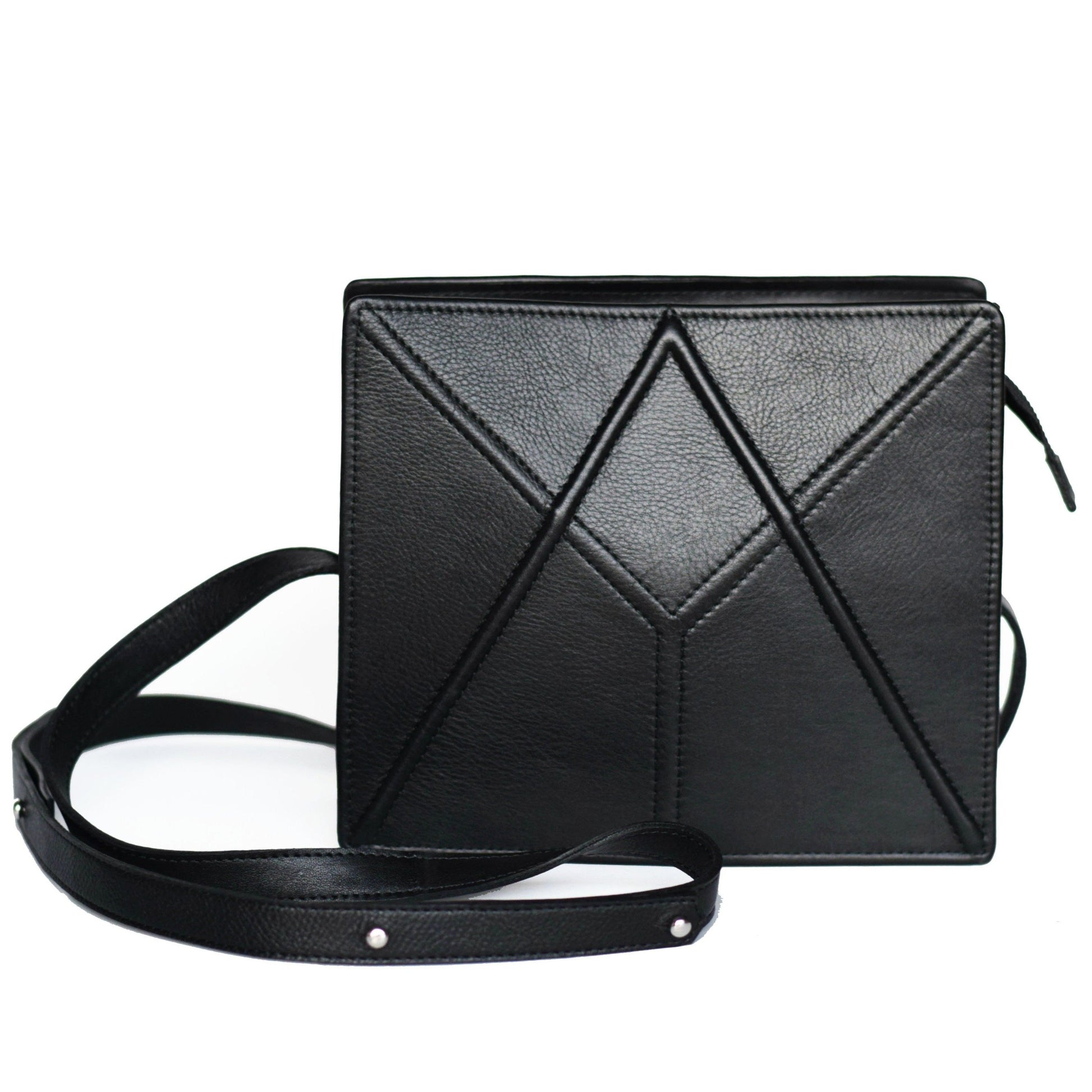 Handmade Shoulder Bag FACET by Gerda Retter - Genuine Italian Cowhide Leather, Designed in Estonia by Gerda Retter Design at www.brixbailey.com