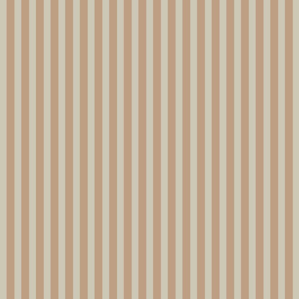 elegant beige and brown vintage stripe wallpaper sample in soft morning light