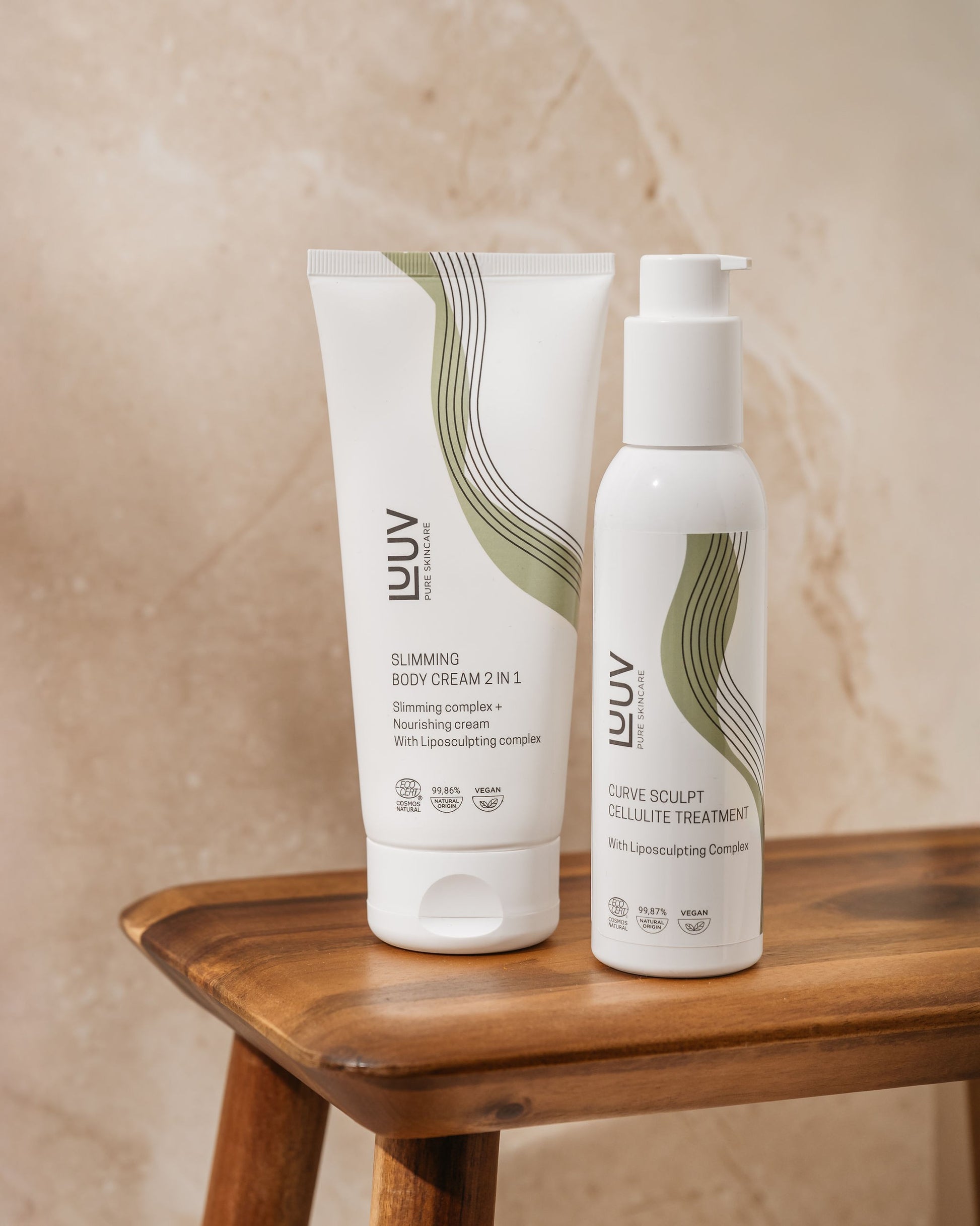 elegant close-up of nourishing slimming cream with shea butter and aloe for a refined silhouette