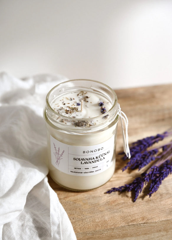 Bonobo Natural Soy Candles – Eco-Friendly & Calming Lavender by BONOBO at www.brixbailey.com