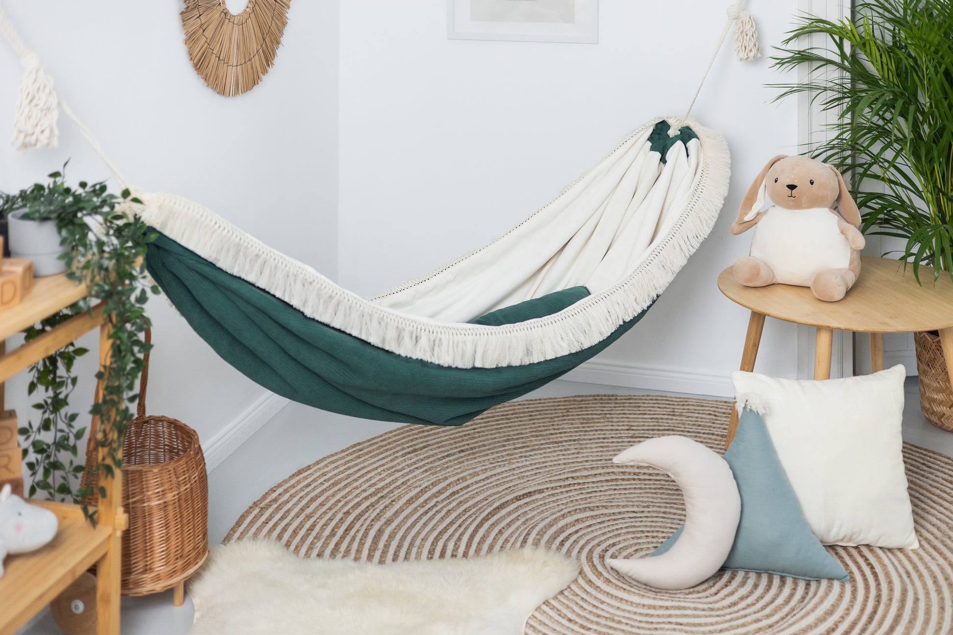 Jungle Nap Hammock - Nature-Inspired, Soft & Sturdy Child Safety Hammock Handmade in Poland by Sówka at www.brixbailey.com