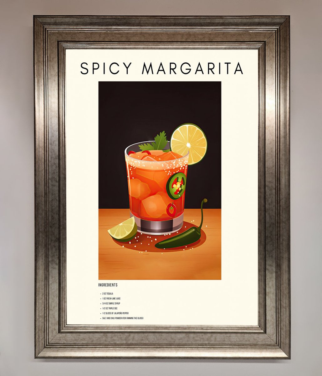 Spicy Margarita A1 Framed Poster