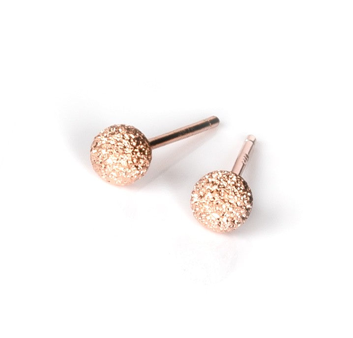 Stardust Ball Earrings - Rose Gold and Silver