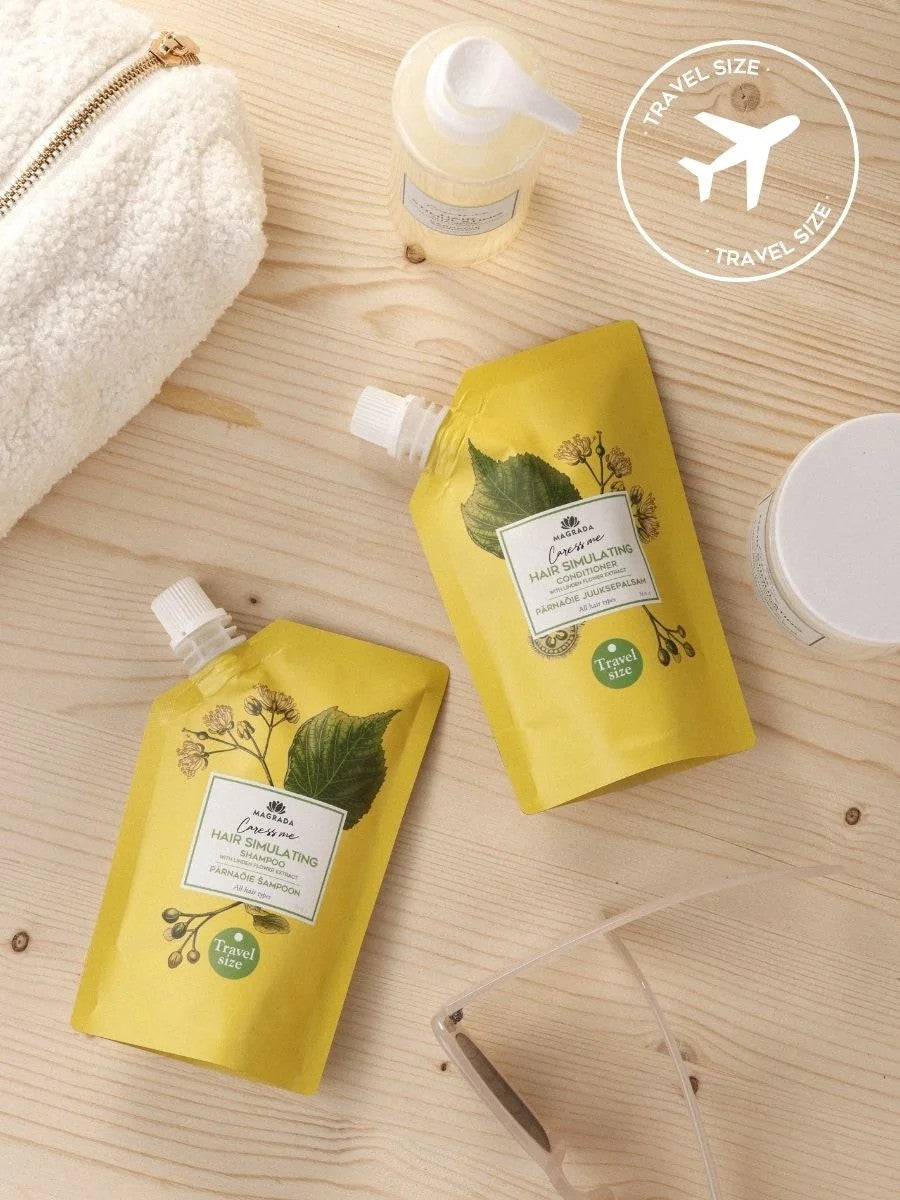 Take Summer With You! Linden Flower Shampoo Travel Size - Enhances Hair Growth & Volume by Magrada Organic Cosmetics at www.brixbailey.com