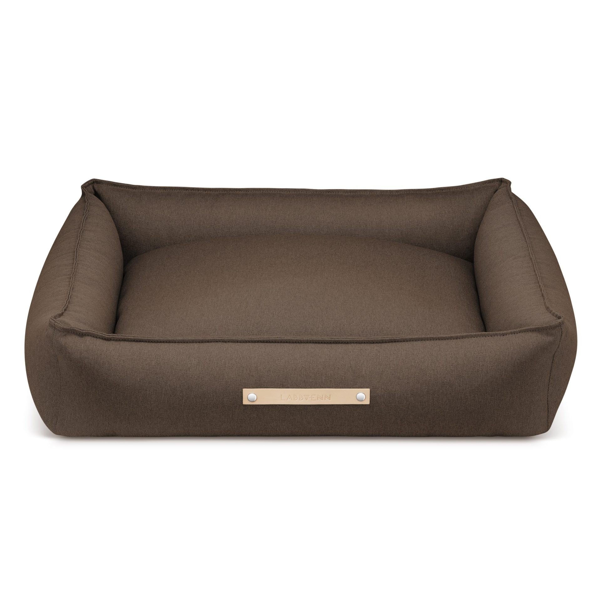 bold cozy brown töve dog bed - a secure and elegant retreat for your furry friend