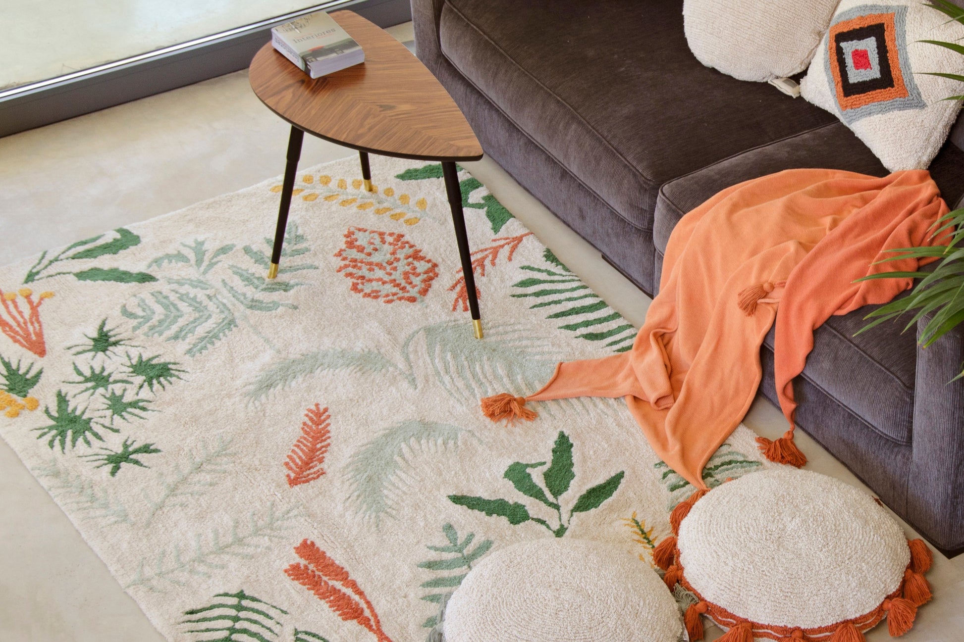 Refresh Your Space with the Tropical Charm of Our 100% Cotton Rug by Lorena Canals at www.brixbailey.com