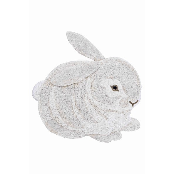 Playful & Interactive Bunny Animal Rug by Lorena Canals - Handcrafted & Eco-Friendly by Lorena Canals at www.brixbailey.com