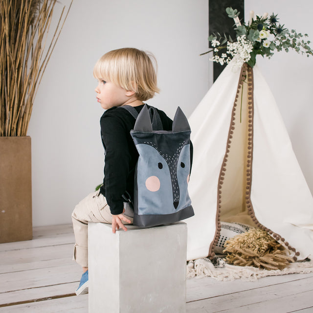 Kids Wolf Backpack – Fun & Multifunctional for Adventures by Muni at www.brixbailey.com