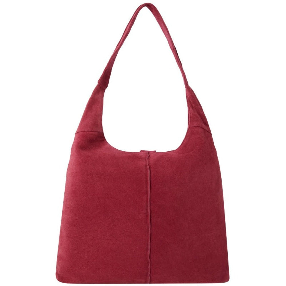 Red suede hobo bag Outlet