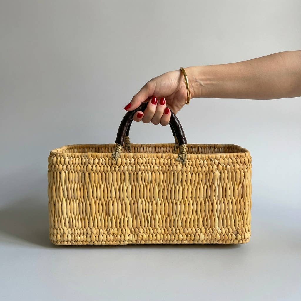 Hand woven redd baskets and gifts from Squirrel boutique at Sostter