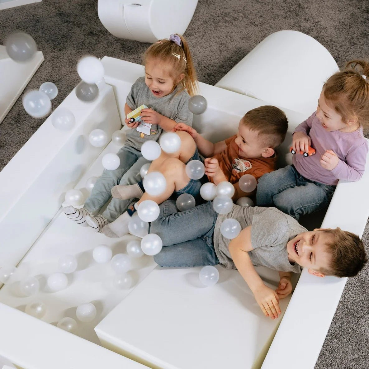 Iglu Softplay Latvian-made foam soft-play sets for toddlers 1+ - climbing blocks, ball pools and Montessori-style play equipment certified to EU and US safety standards at Sostter