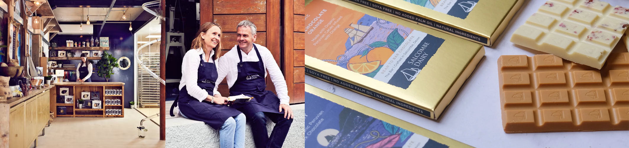  Salcombe Dairy award-winning ice cream and bean-to-bar chocolate — artisan food made in South Devon since 1979, available at Sostter