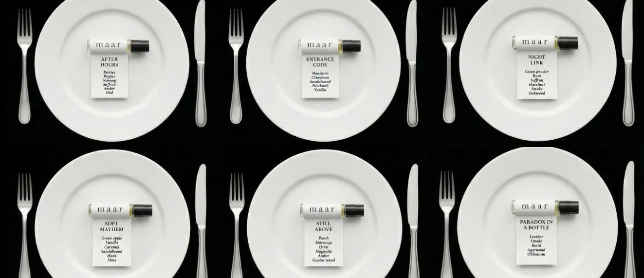 MAAR perfume bottle — natural niche fragrance from Lithuania at Söstter