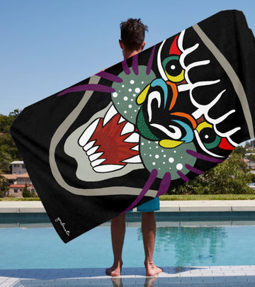 Luxury Cotton-Poly Blend Towel – Artistic & Absorbent by Garbanota at www.brixbailey.com