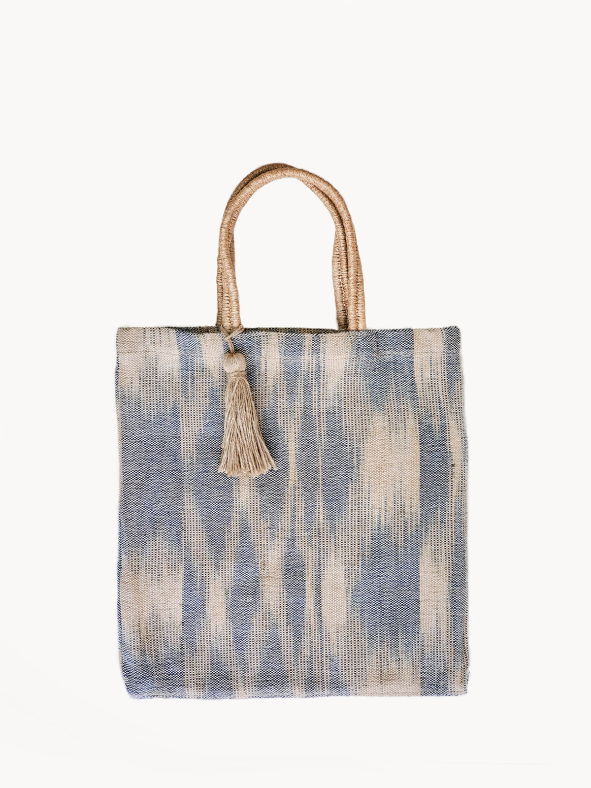 Nadi Blue Jute Tote Bag