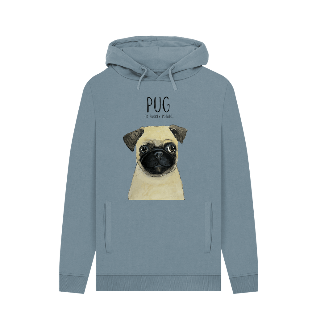 Pug or Snorty Potato? Men's Hoodie – Cozy, Funny, & Pug-tastic!