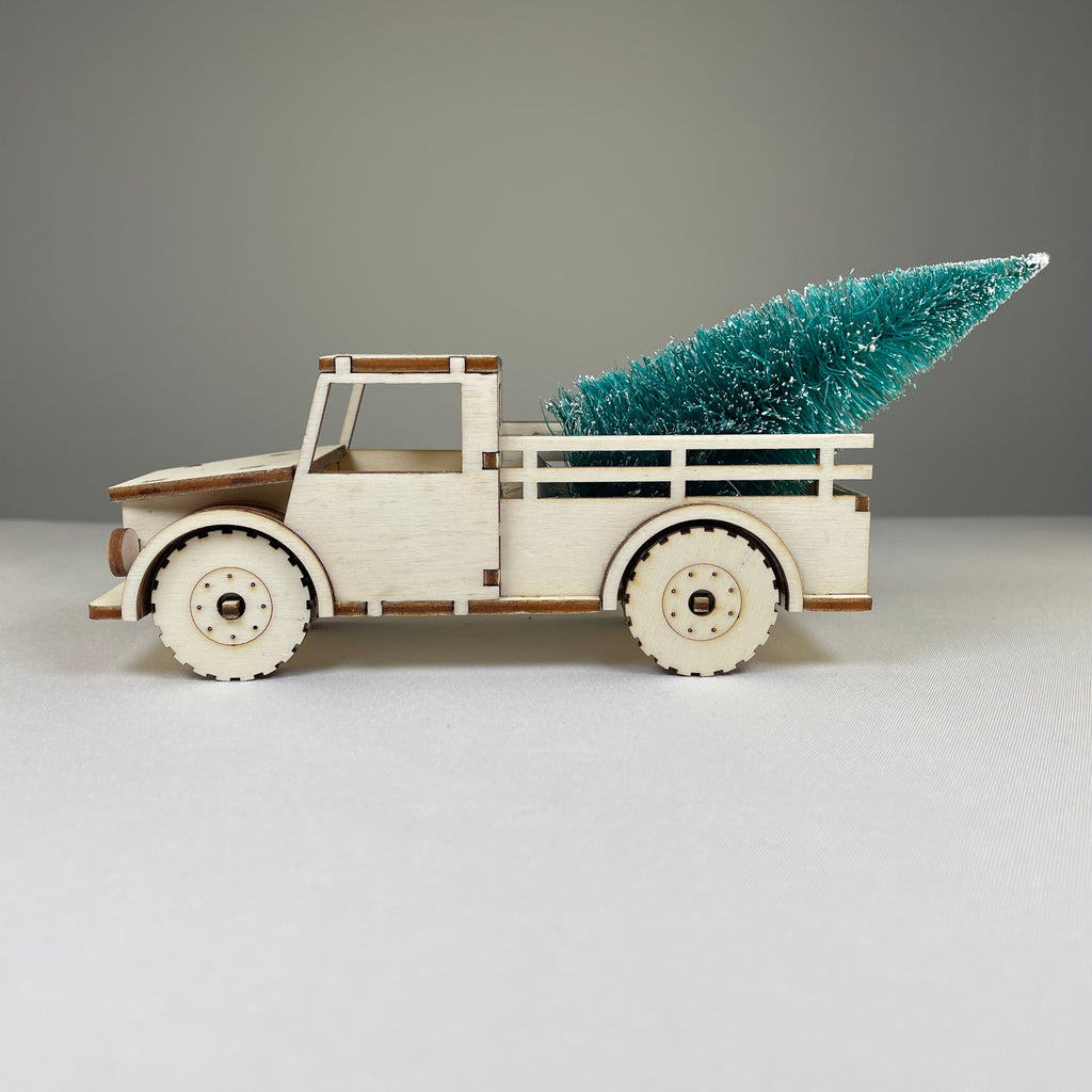 Truck with Christmas Tree - Pre-Built Model by Curious Rabbit ®