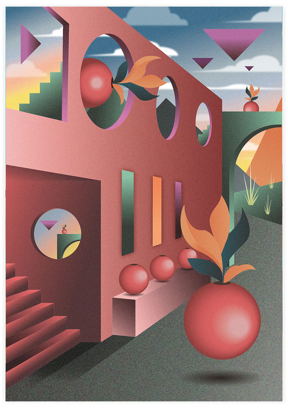 Lost in Transit Abstract Art Print