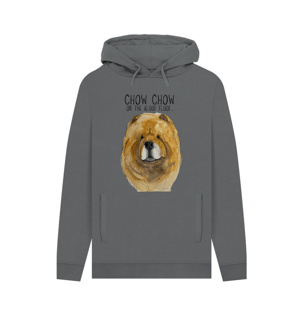 Stay Snuggly with the Aloof Floof – Red Chow Chow Men's Hoodie!