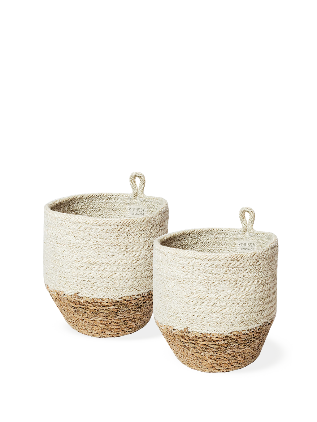 Loop Bin in Natural Jute and Seagrass