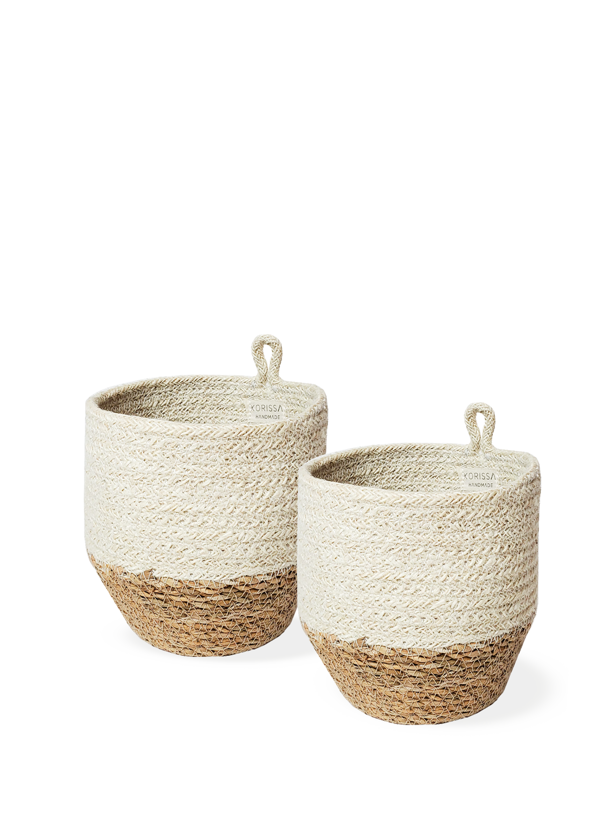 Loop Bin in Natural Jute and Seagrass