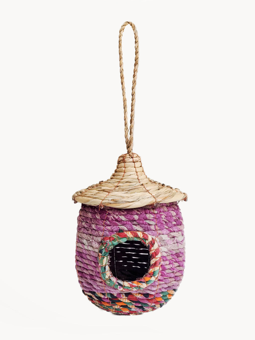 Seagrass and Sari Birdhouse in Acorn
