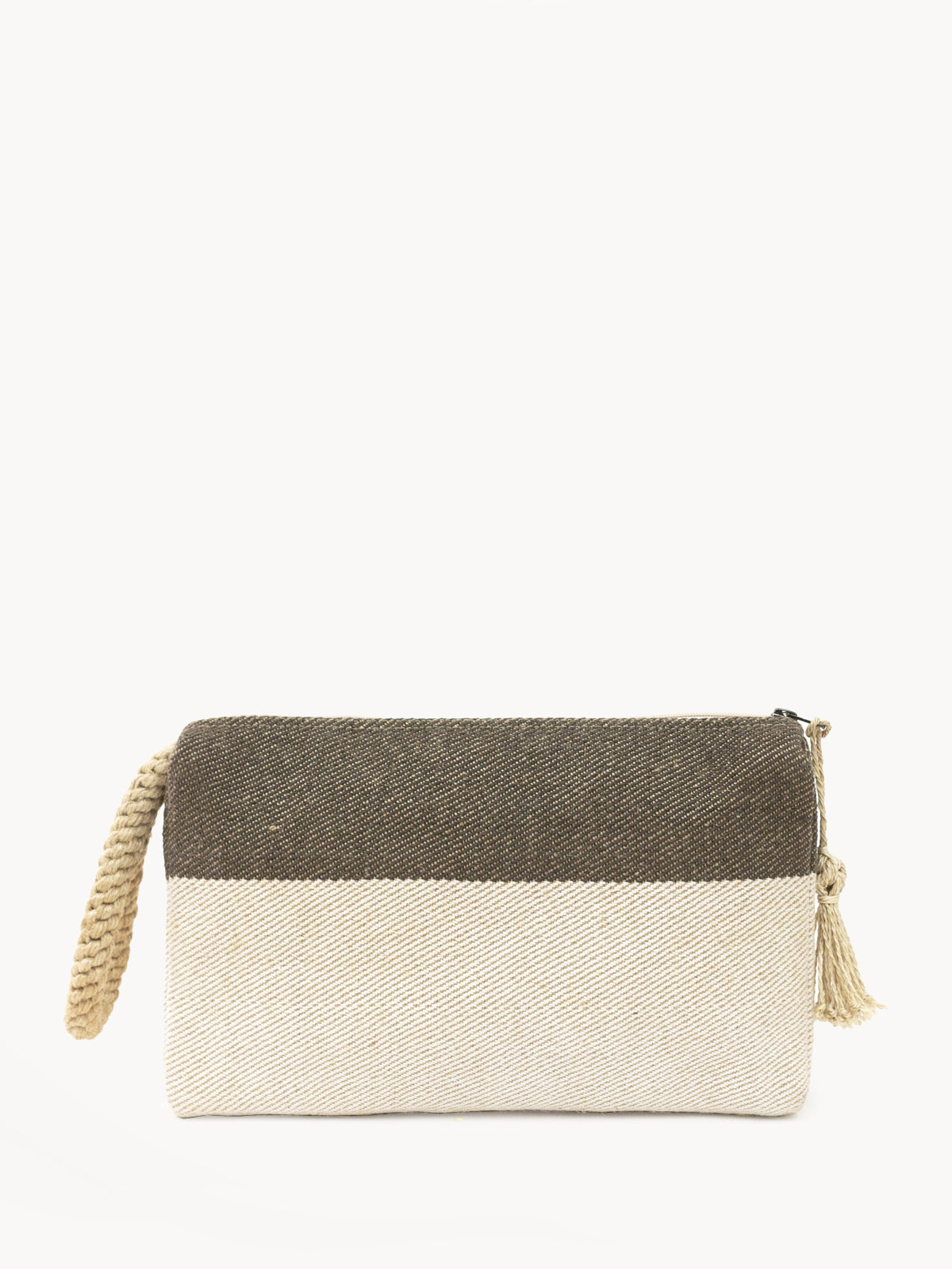 Block A Clutch in Brown