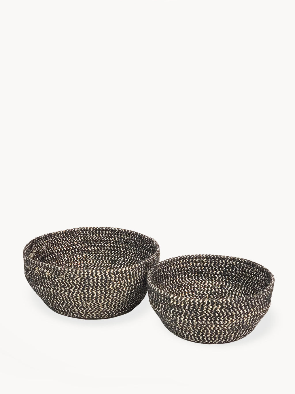 Glitter Bowl Black Set of 2