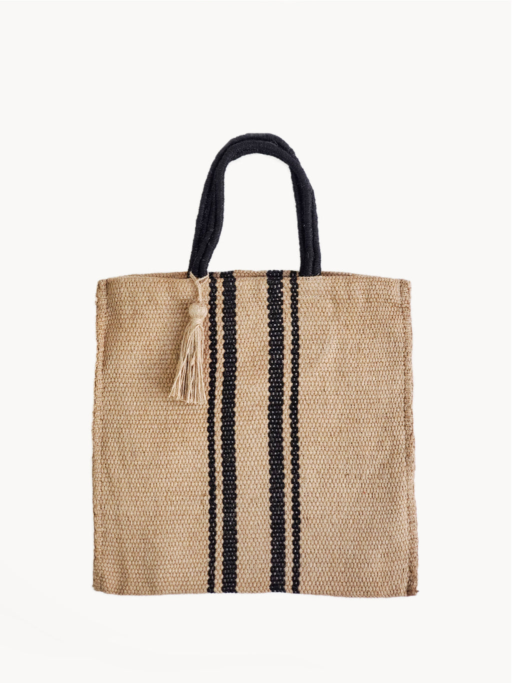 Natural Jute Tote Bag Hand Loomed and Dyed