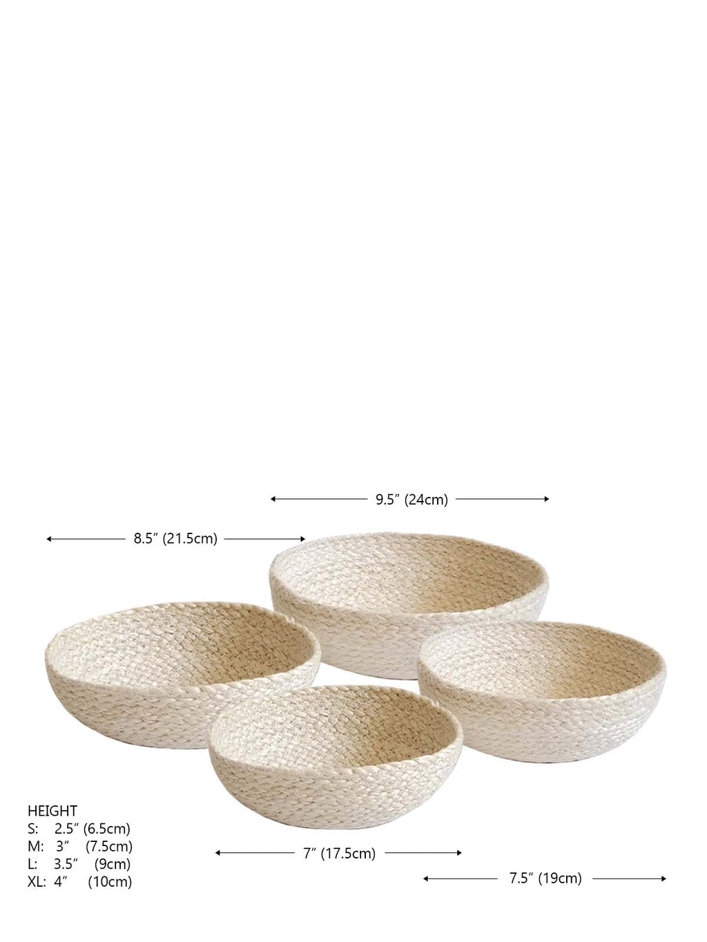 White Kata Candy Bowl Set of 4