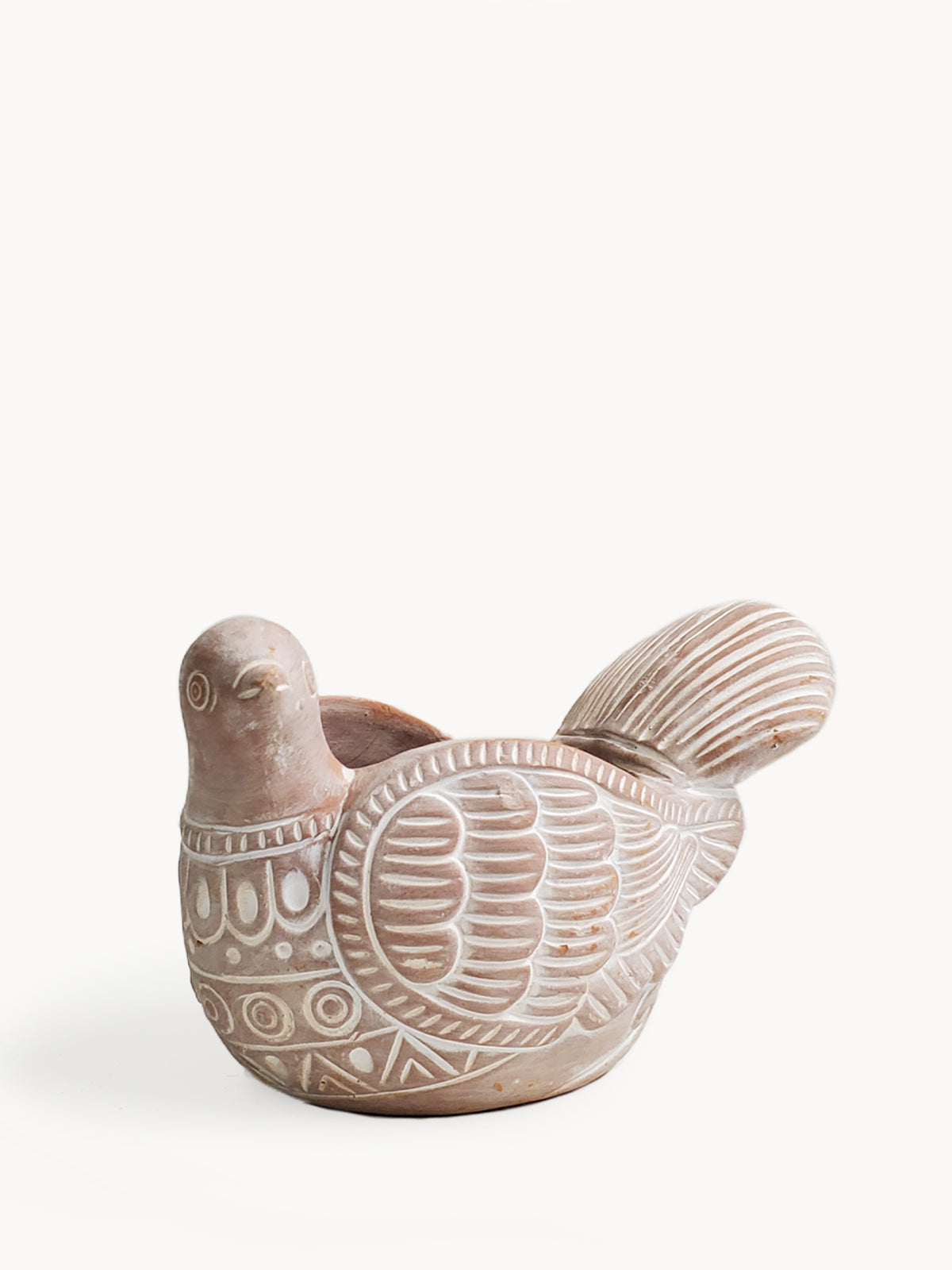 Terracotta Turtle Dove Planter Pot