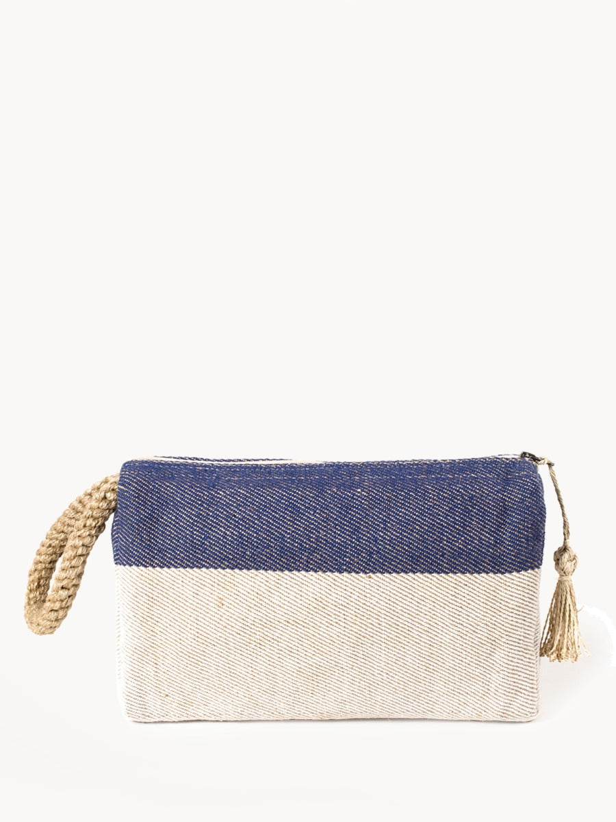 Block A Clutch in Blue
