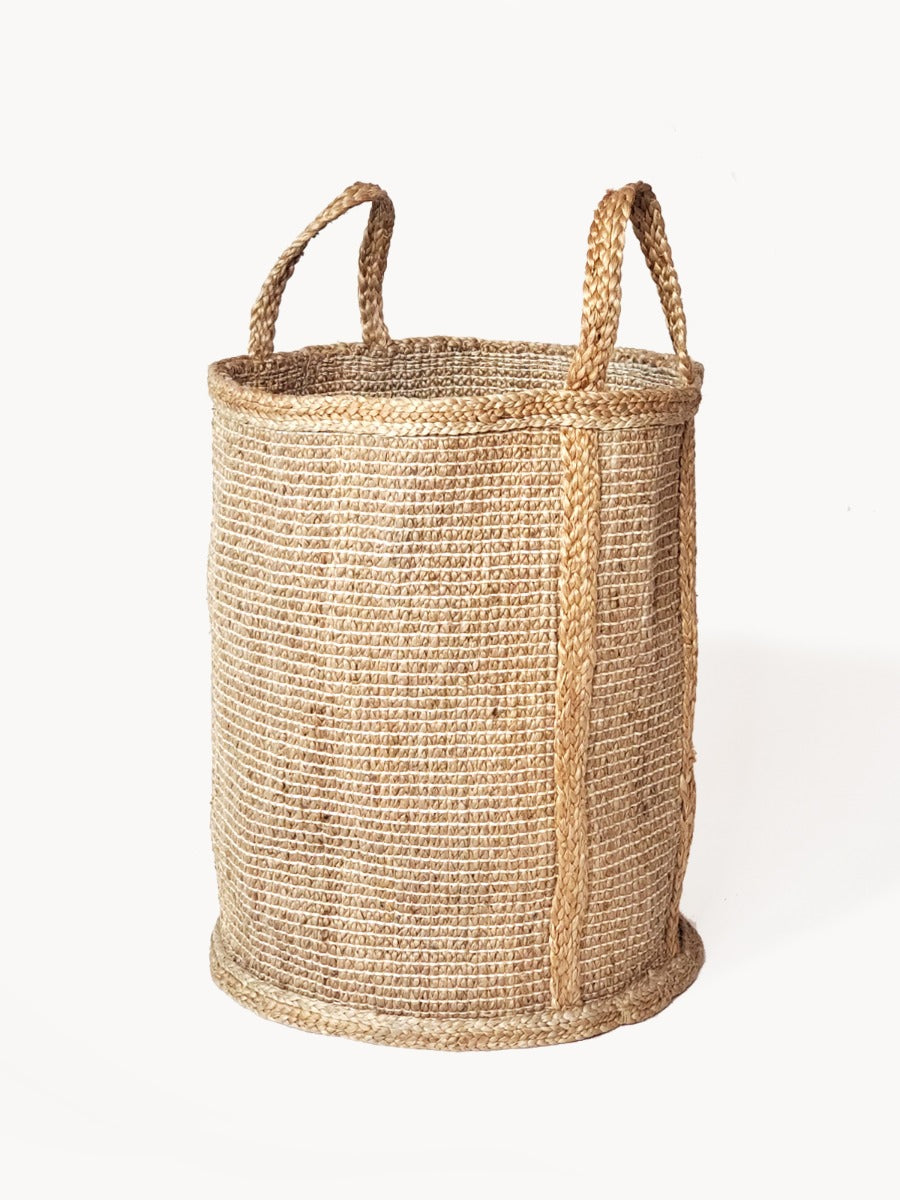 Natural Braided Jute Storage Hamper